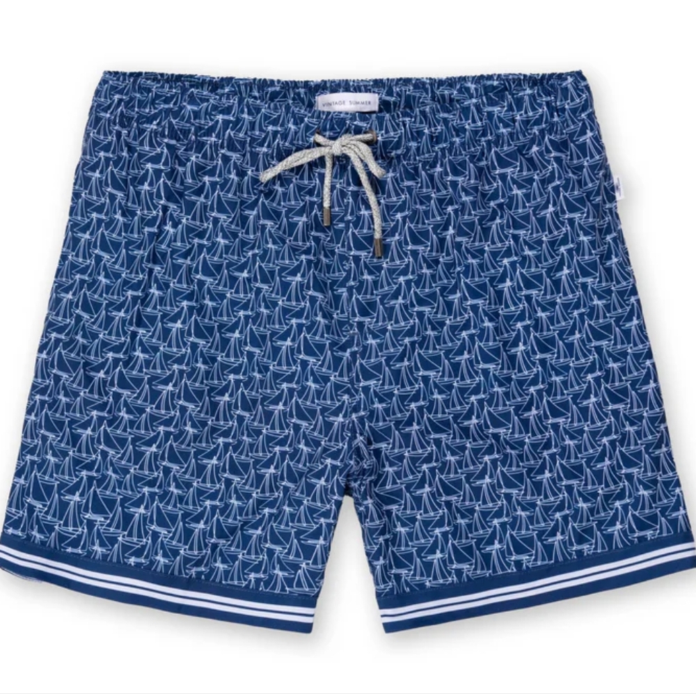 Vintage Summer Men's Volley Swim Trunk Seim Suit Size Large NEW